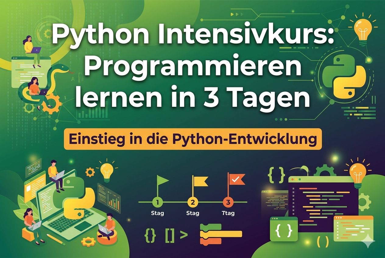 Python Intensivkurs: Programmieren lernen in 3 Tagen (3-Tages Seminar)