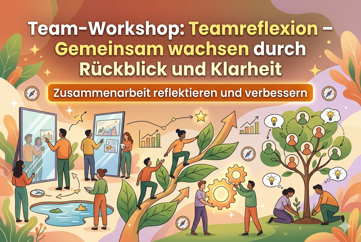 Team-Workshop: Teamreflexion - Gemeinsam wachsen durch Rückblick und Klarheit (1-Tages-Workshop)