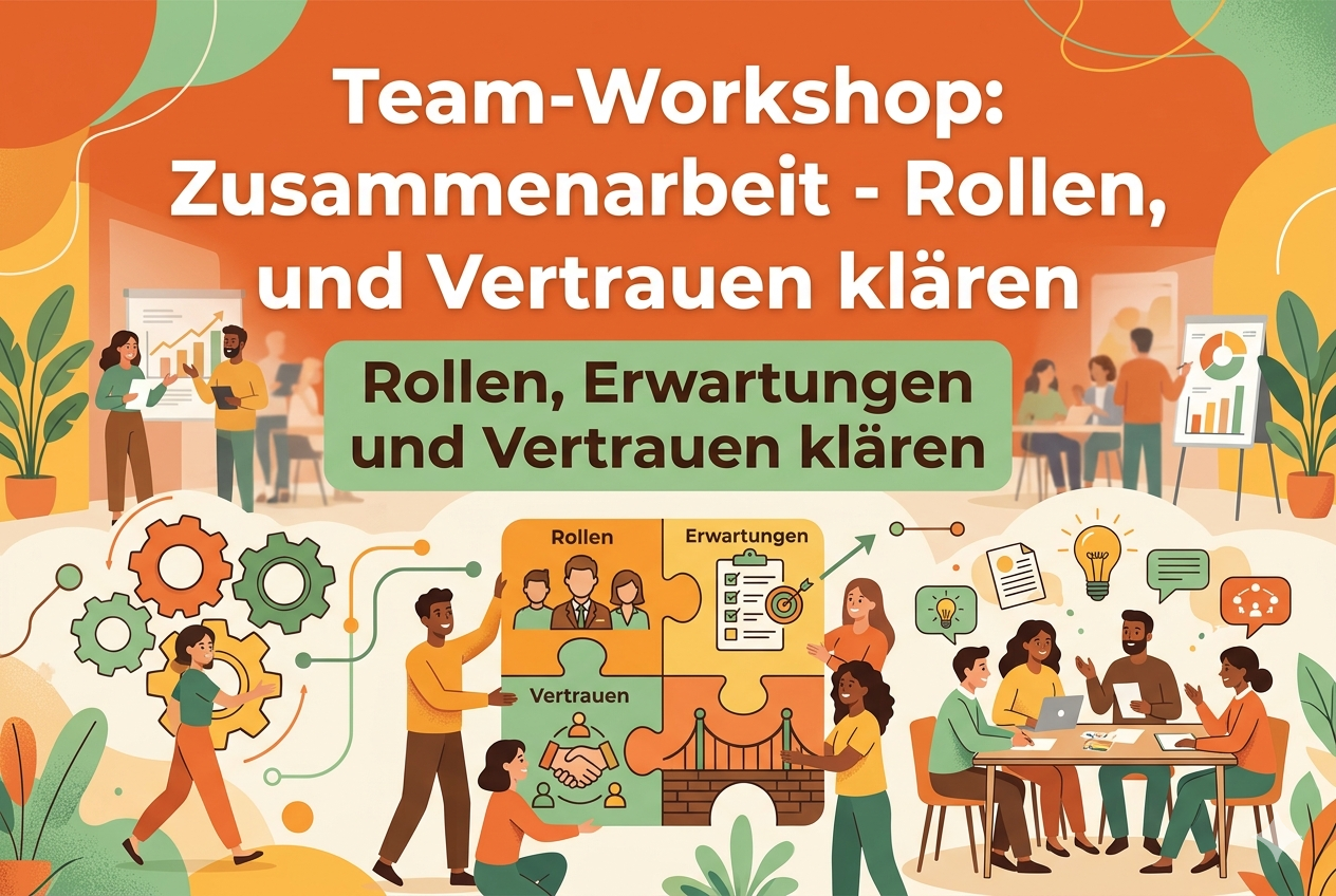 Team-Workshop: Zusammenarbeit - Rollen, Erwartungen und Vertrauen klären (1,5-Tages-Workshop)